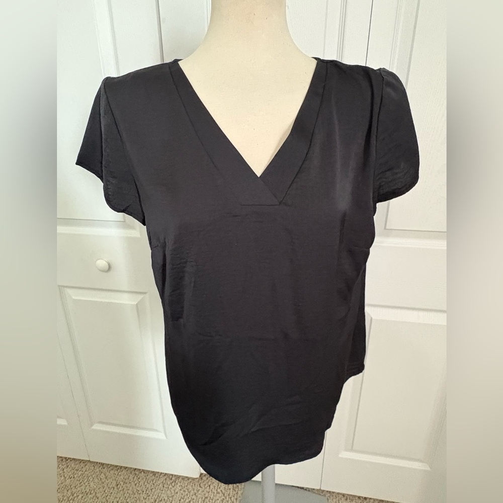 Chico’s Black V-Neck Blouse